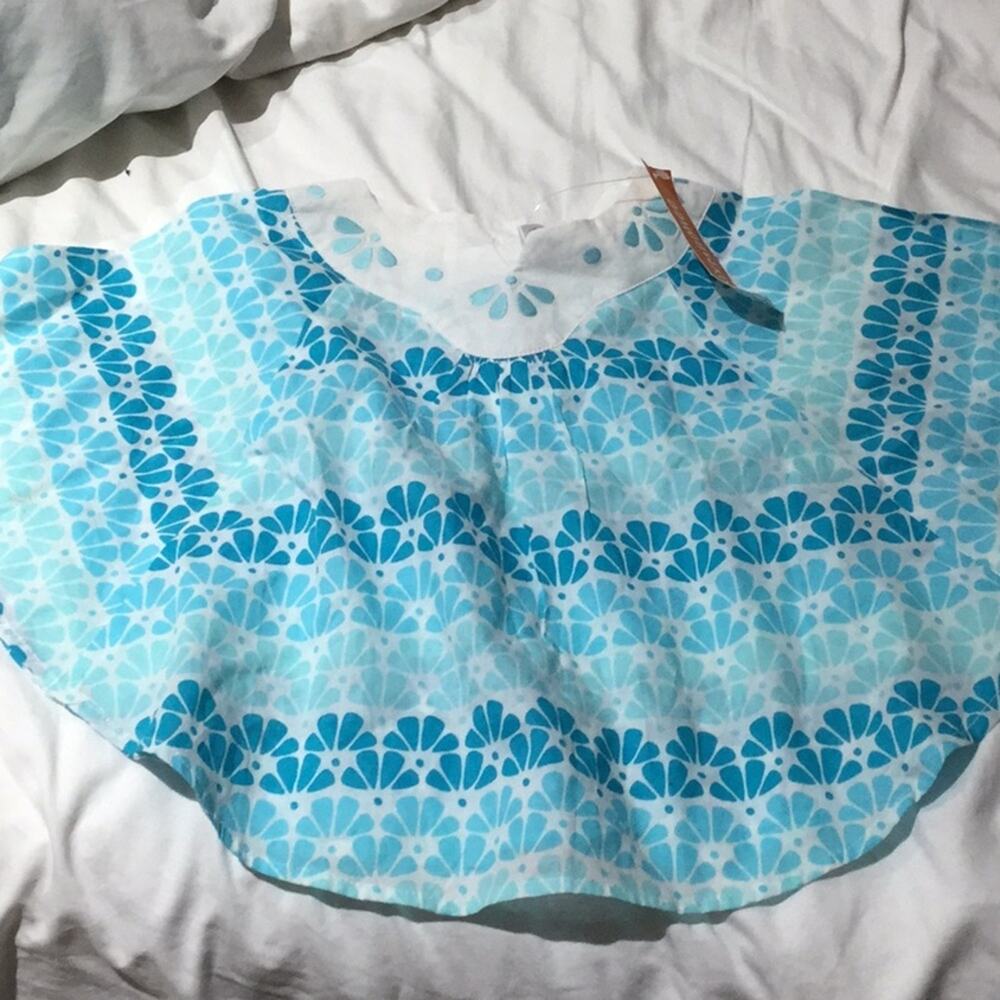 Gymboree 2T turquoise 💯cotton coverup NWT